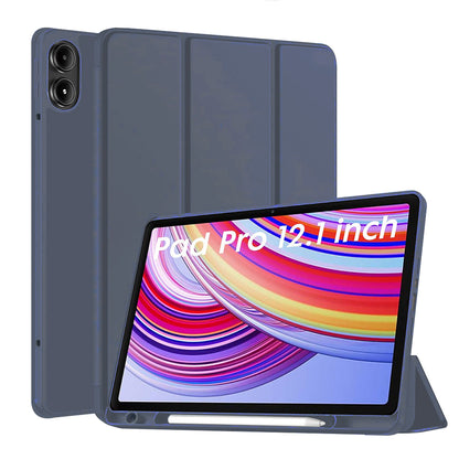 Case for Xiaomi Redmi Pad Pro / Pad / Pad Pro 5G, Techsuit, Flex Trifold, Navy Blue