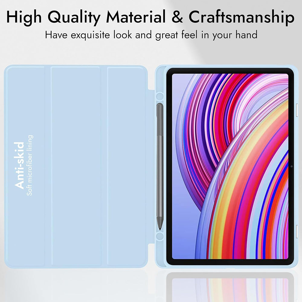 Case for Xiaomi Redmi Pad Pro / Pad / Pad Pro 5G, Techsuit, Flex Trifold, Navy Blue