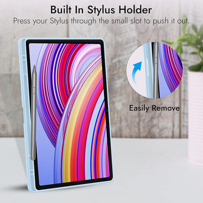 Case for Xiaomi Redmi Pad Pro / Pad / Pad Pro 5G, Techsuit, Flex Trifold, Navy Blue