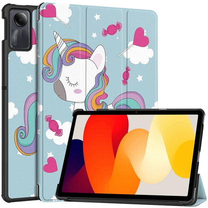 Θήκη για Xiaomi Redmi Pad SE, Techsuit, FoldPro Unicorn, Πολύχρωμο