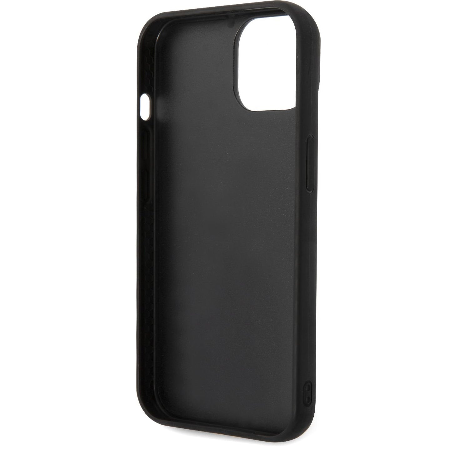 Case for Apple iPhone 14 Plus, Karl Lagerfeld, Quilted Puffy Metal Logo, Black