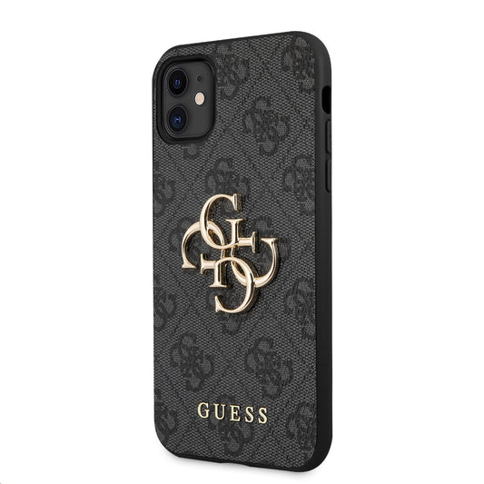 Θήκη για Apple iPhone 11, Guess, 4G Metal Logo, Γκρι