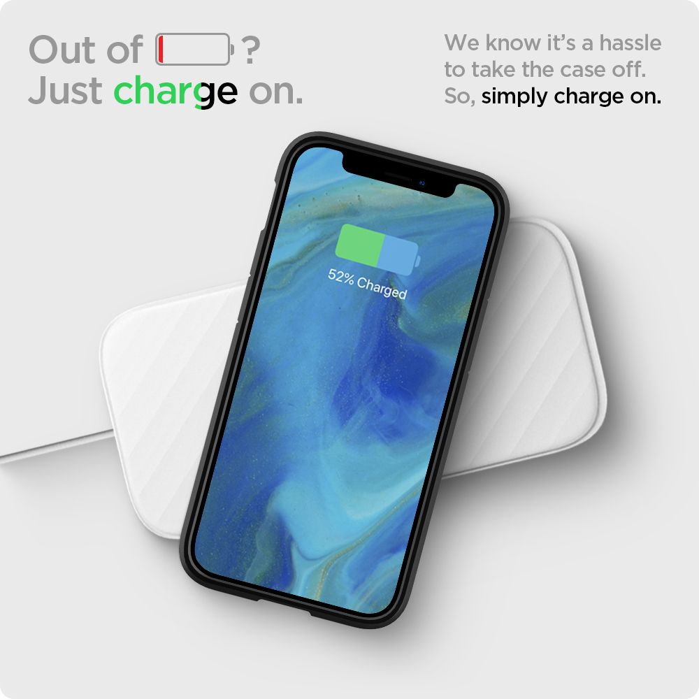 Θήκη για Apple iPhone 12 / 12 Pro, Spigen, Ultra Hybrid, Μαύρη ACS01703