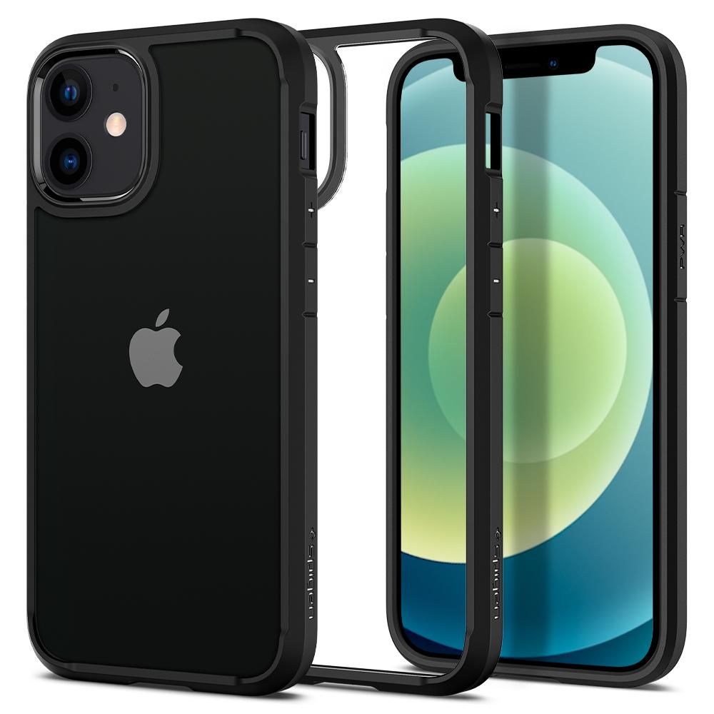 Θήκη για Apple iPhone 12 / 12 Pro, Spigen, Ultra Hybrid, Μαύρη ACS01703