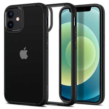 Θήκη για Apple iPhone 12 / 12 Pro, Spigen, Ultra Hybrid, Μαύρη ACS01703