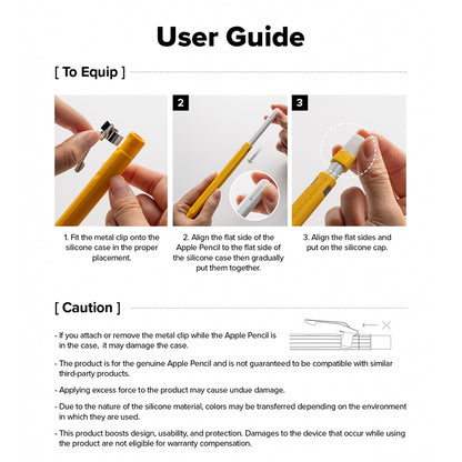 Ringke Drafting Case for Apple Pencil Pro / Pencil (Generation 2), White