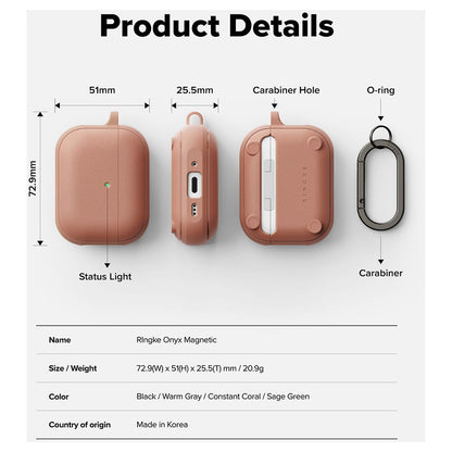 Θήκη Ringke Onyx Magnetic Apple AirPods Pro 3, Μπρονζέ