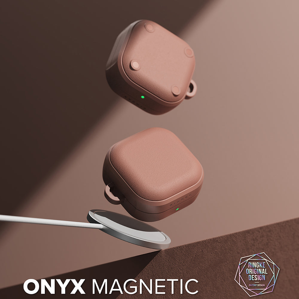 Husa Ringke Onyx  Magnetic pentru Samsung Galaxy Buds4 Pro, Bronz