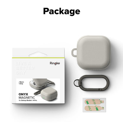 Θήκη Ringke Onyx Magnetic για Samsung Galaxy Buds4 / Buds4 Pro, Γκρι