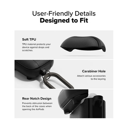 Θήκη Ringke Onyx Magnetic για Apple AirPods 4, Γκρι