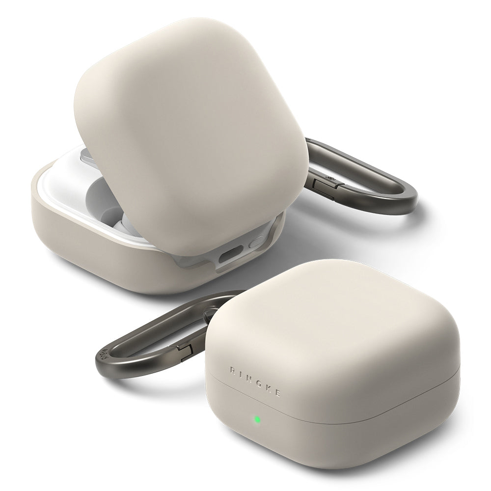 Θήκη Ringke για Samsung Galaxy Buds4 / Buds4 Pro, Κρεμ