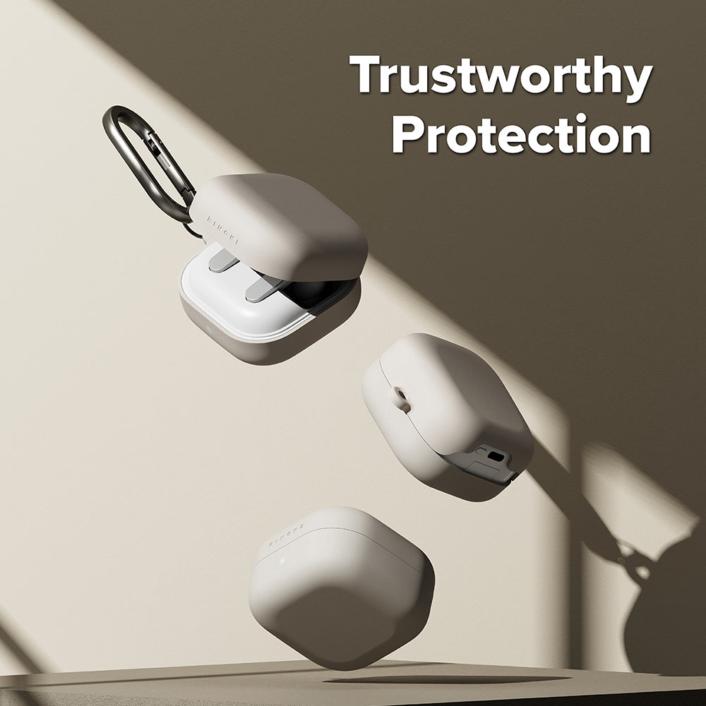Θήκη Ringke για Samsung Galaxy Buds4 / Buds4 Pro, Κρεμ