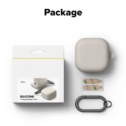 Θήκη Ringke για Samsung Galaxy Buds4 / Buds4 Pro, Κρεμ