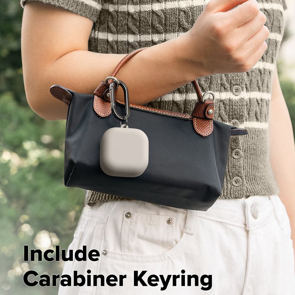 Θήκη Ringke για Samsung Galaxy Buds4 / Buds4 Pro, Κρεμ