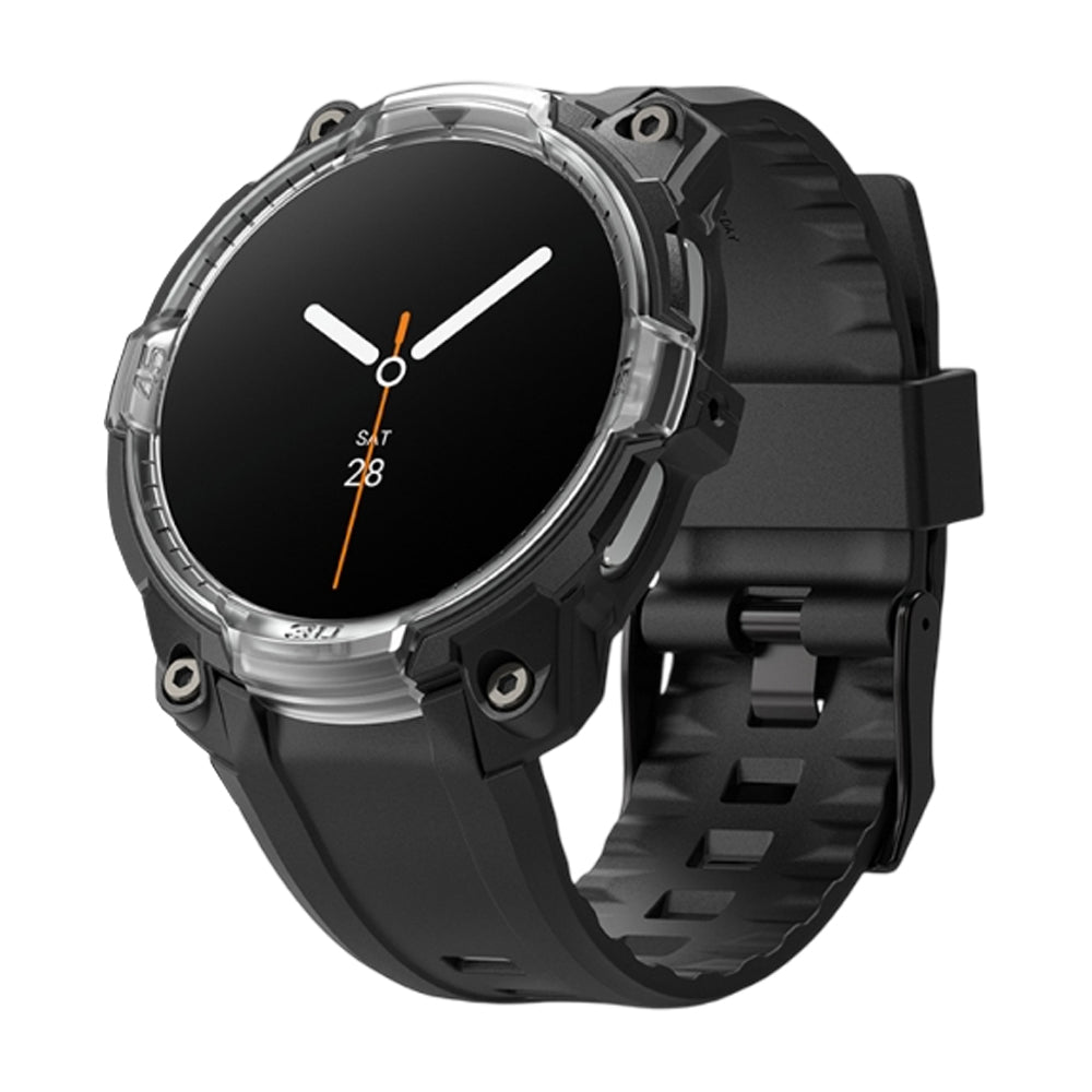 Θήκη Ringke Rugged Gear για Samsung Galaxy Watch8 44mm, Διάφανη Μαύρη
