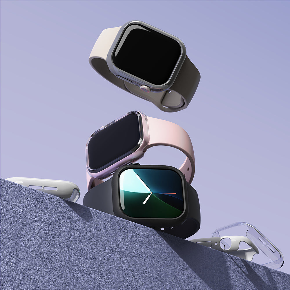 Θήκη Ringke Slim για Apple Watch Series 10 / 11 42mm, Σετ 2 τεμαχίων, Μαύρη Ματ / Διαφανής