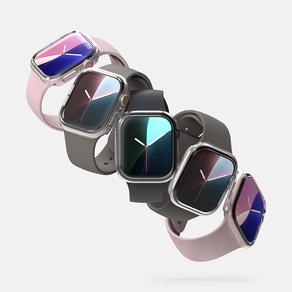 Θήκη Ringke Slim για Apple Watch Series 10 / 11 42mm, Σετ 2 τεμαχίων, Μαύρη Ματ / Διαφανής