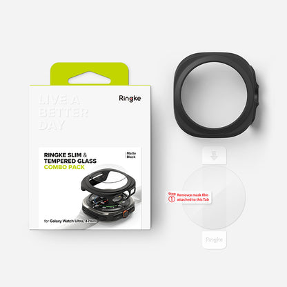 Θήκη Ringke Slim για Samsung Galaxy Watch Ultra, Μαύρο Ματ