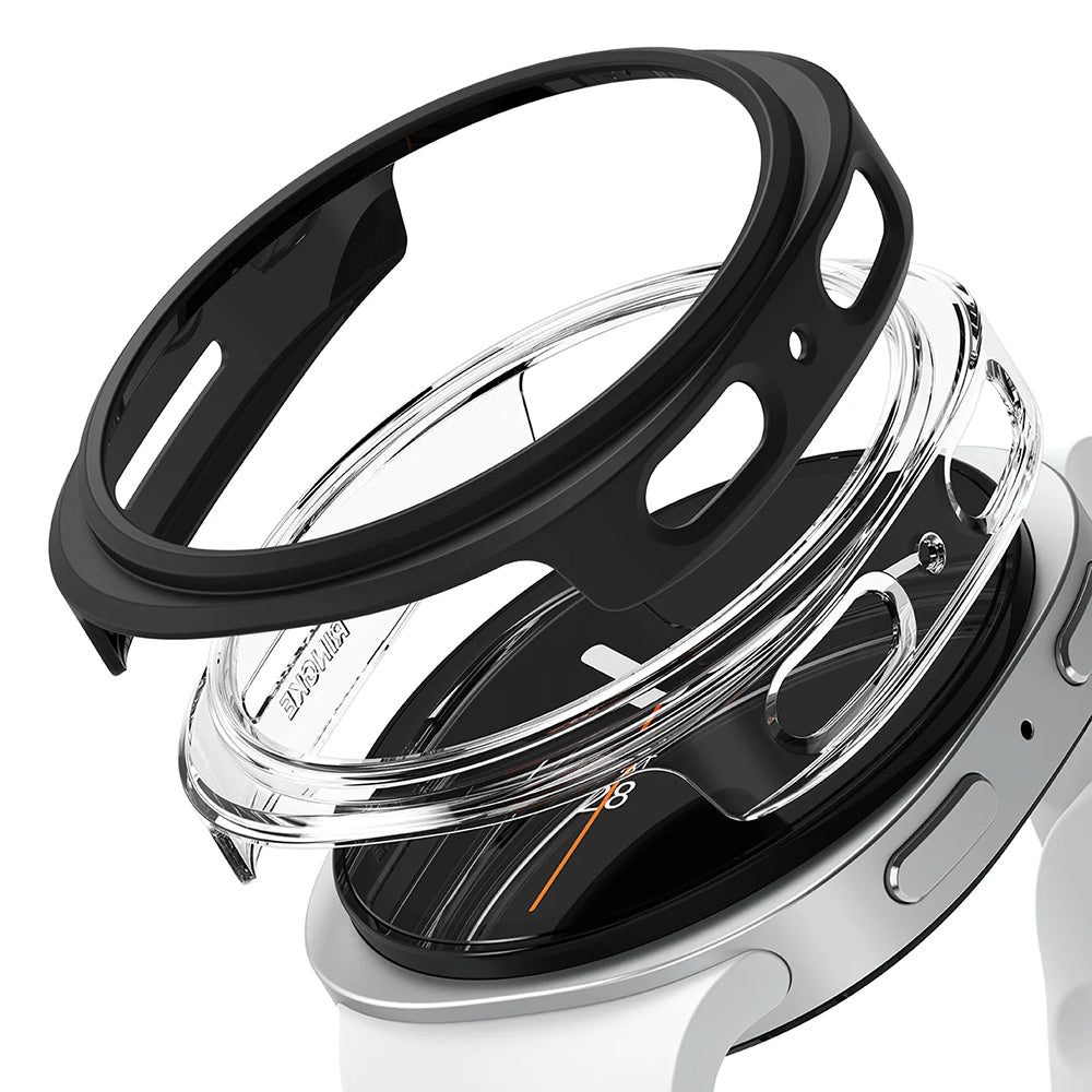 Θήκη Ringke Slim για Samsung Galaxy Watch8 40mm, Σετ 2 τεμαχίων, Μαύρο Ματ