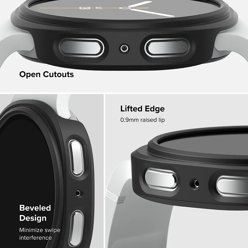 Θήκη Ringke Slim για Samsung Galaxy Watch8 40mm, Σετ 2 τεμαχίων, Μαύρο Ματ