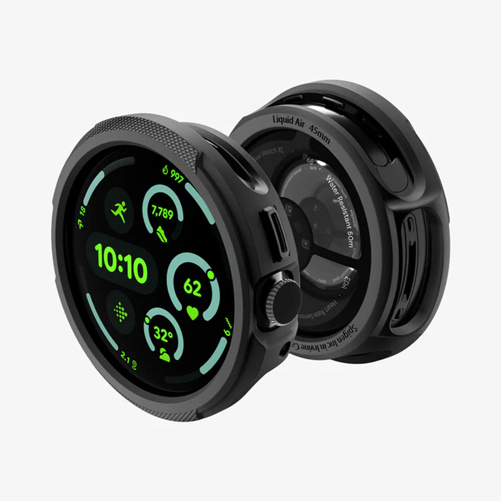 Θήκη Spigen Liquid Air για Google Pixel Watch 4 45mm, Μαύρο Ματ ACS11222