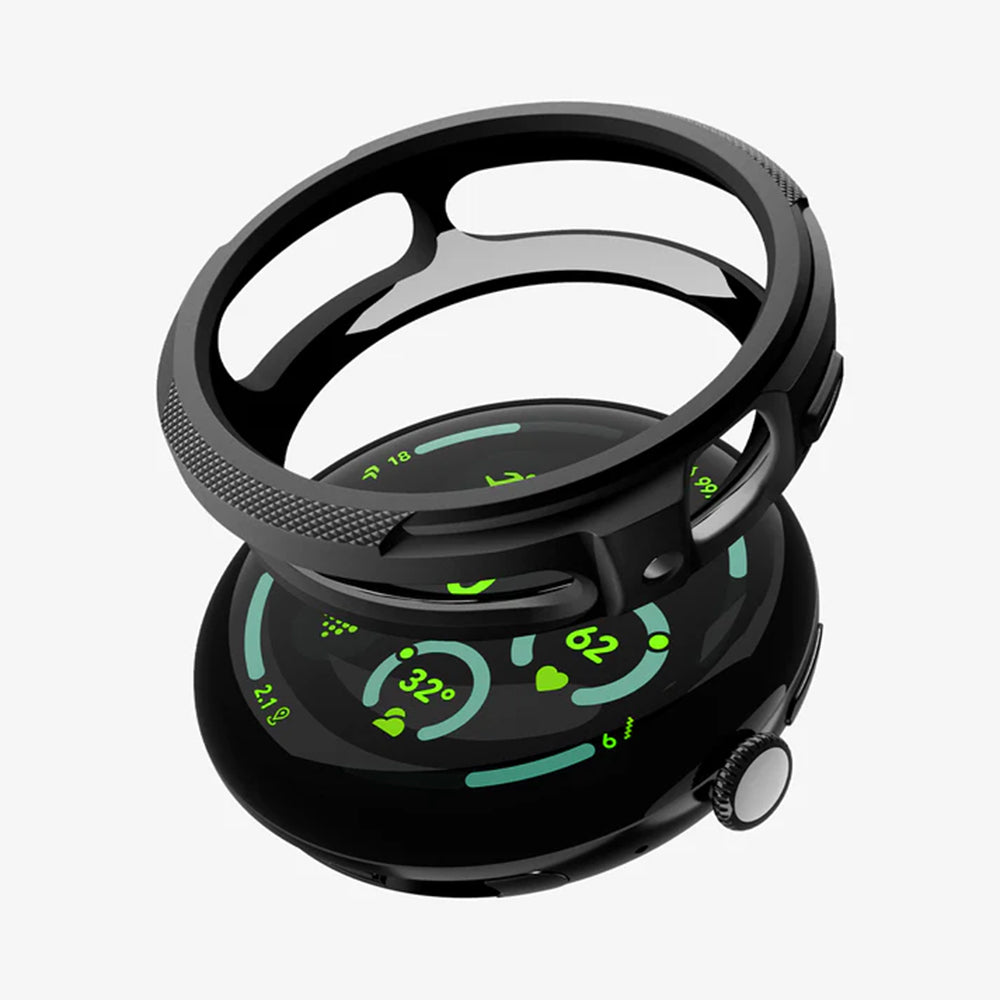 Θήκη Spigen Liquid Air για Google Pixel Watch 4 45mm, Μαύρο Ματ ACS11222