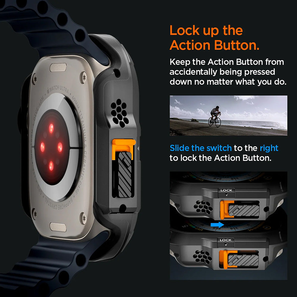 Θήκη Spigen Lock Fit για Apple Watch Ultra Series, Μαύρο Ματ ACS06208