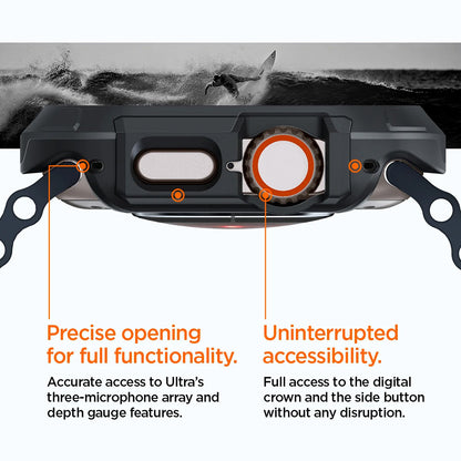Θήκη Spigen Lock Fit για Apple Watch Ultra Series, Μαύρο Ματ ACS06208