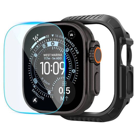 Θήκη Spigen Lock Fit με προστατευτικό οθόνης για Apple Watch Ultra Series, Μαύρη ACS12054