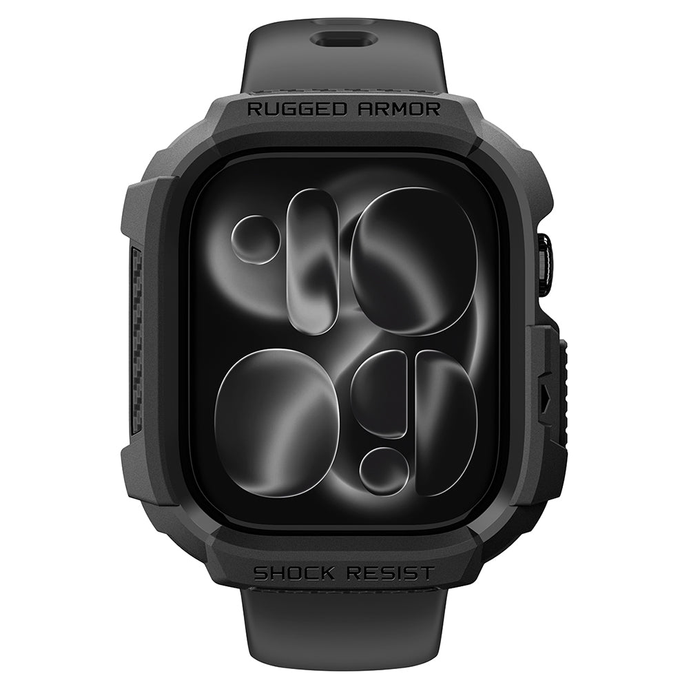Θήκη Spigen Rugged Armor για Apple Watch Series 12 46mm, Μαύρο Ματ ACS11886