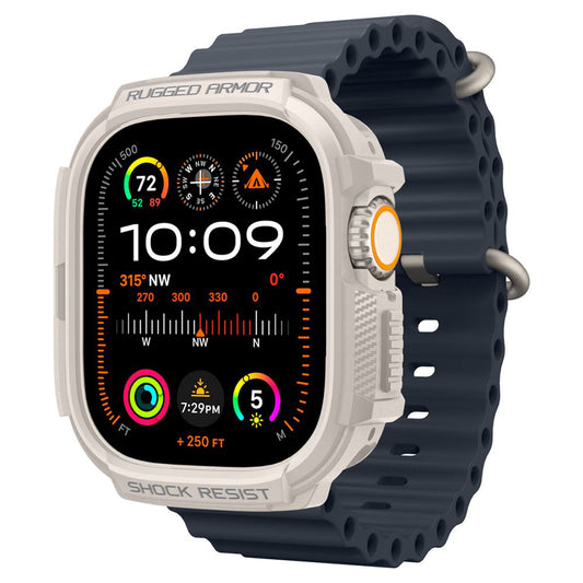 Θήκη Spigen Rugged Armor για Apple Watch Ultra Series, Μπεζ ACS07381