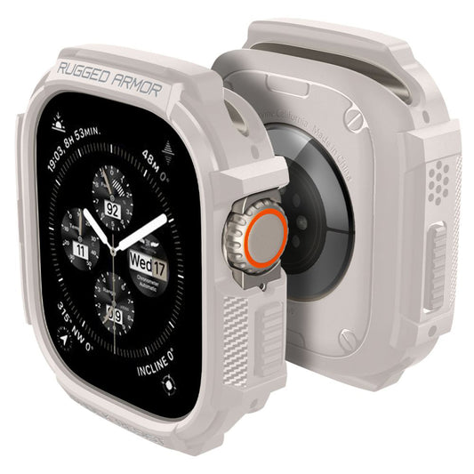 Θήκη Spigen Rugged Armor για Apple Watch Ultra Series, Μπεζ ACS07381