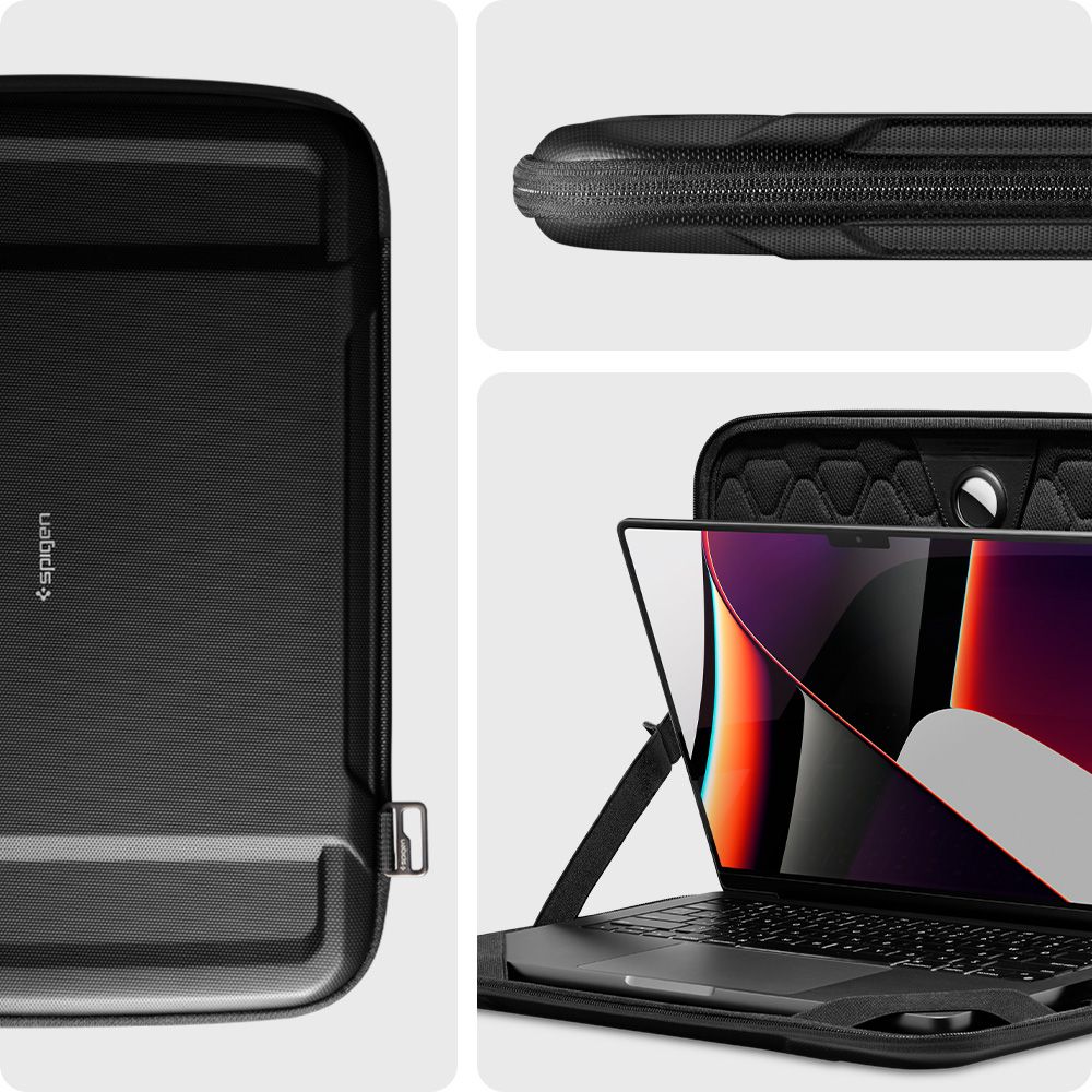 Θήκη Spigen Rugged Armor για Laptop 13 ίντσες - 14 ίντσες, Μαύρη AFA04270
