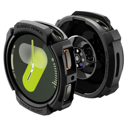 Θήκη Spigen Rugged Armor για Samsung Galaxy Watch8 44mm, Μαύρο Ματ ACS10006