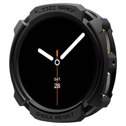 Θήκη Spigen Rugged Armor για Samsung Galaxy Watch8 44mm, Μαύρο Ματ ACS10006