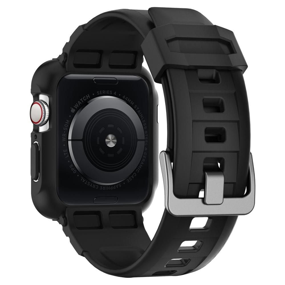 Θήκη Spigen Rugged Armor Pro για Apple Watch 44mm Series, Μαύρη 062CS25324