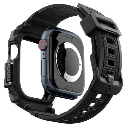 Θήκη Spigen Rugged Armor Pro για Apple Watch Series 10 42mm, Ματ Μαύρη ACS08591
