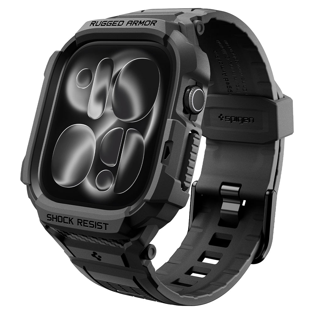 Θήκη Spigen Rugged Armor Pro για Apple Watch Series 12 42mm, Μαύρο Ματ ACS11883