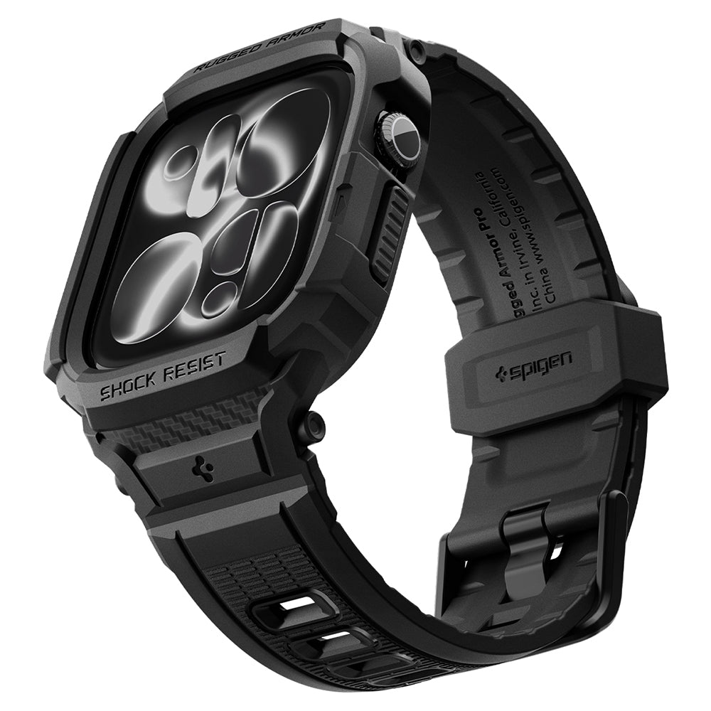 Θήκη Spigen Rugged Armor Pro για Apple Watch Series 12 42mm, Μαύρο Ματ ACS11883