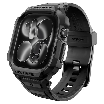 Θήκη Spigen Rugged Armor Pro για Apple Watch Series 12 46mm, Μαύρο Ματ ACS11894