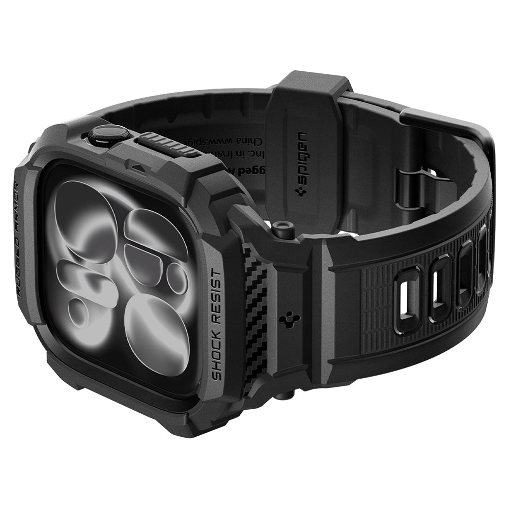 Θήκη Spigen Rugged Armor Pro για Apple Watch Series 12 46mm, Μαύρο Ματ ACS11894