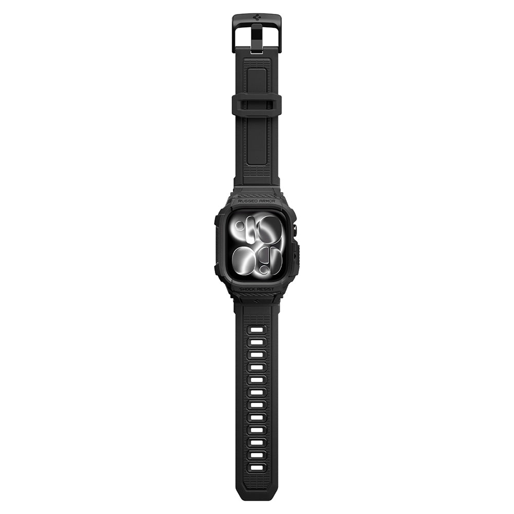 Θήκη Spigen Rugged Armor Pro για Apple Watch Series 12 46mm, Μαύρο Ματ ACS11894