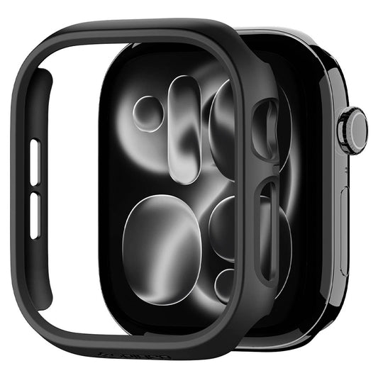 Θήκη Spigen Thin Fit για Apple Watch 12 46mm, Μαύρη ACS11890
