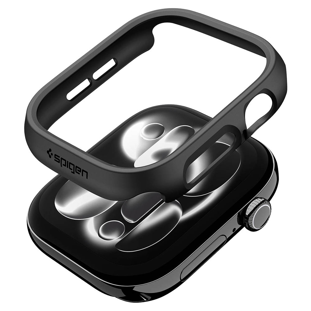 Θήκη Spigen Thin Fit για Apple Watch 12 46mm, Μαύρη ACS11890