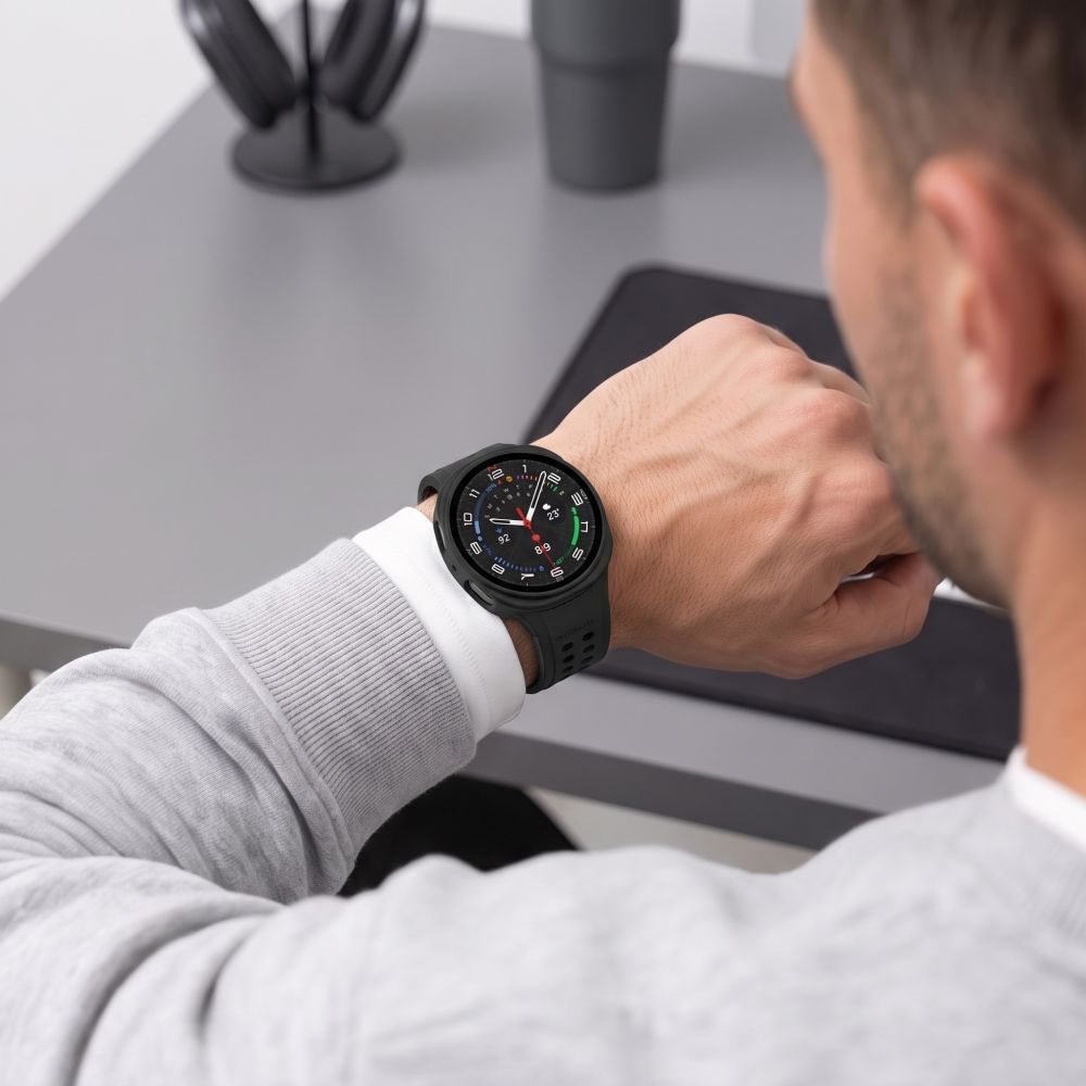 Θήκη Tech-Protect Defense για Samsung Galaxy Watch 9 / Watch8 44mm, Σετ 2 τεμάχια, Μαύρο / Διαφανές