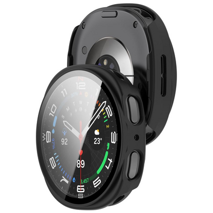 Θήκη Tech-Protect Defense για Samsung Galaxy Watch 9 / Watch8 44mm, Σετ 2 τεμάχια, Μαύρο / Διαφανές