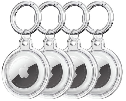 Tech-Protect Icon Case for Apple AirTag, Set of 4, Transparent