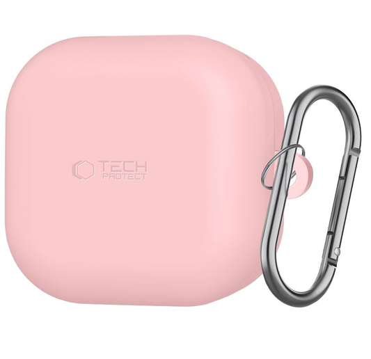 Θήκη Tech-Protect Silicone Hook για Samsung Galaxy Buds4 / Buds4 Pro, Ροζ