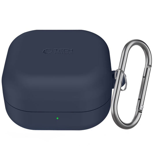 Θήκη Tech-Protect Silicone Hook για Samsung Galaxy Buds4 / Buds4 Pro, Μπλε Ναυτικό