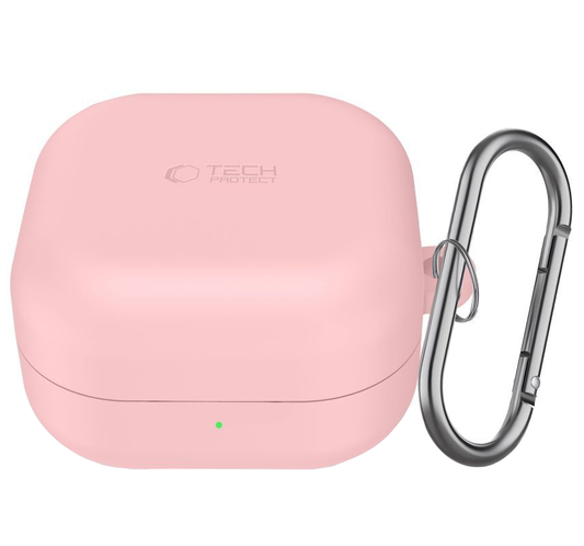 Θήκη Tech-Protect Silicone Hook για Samsung Galaxy Buds4 / Buds4 Pro, Ροζ